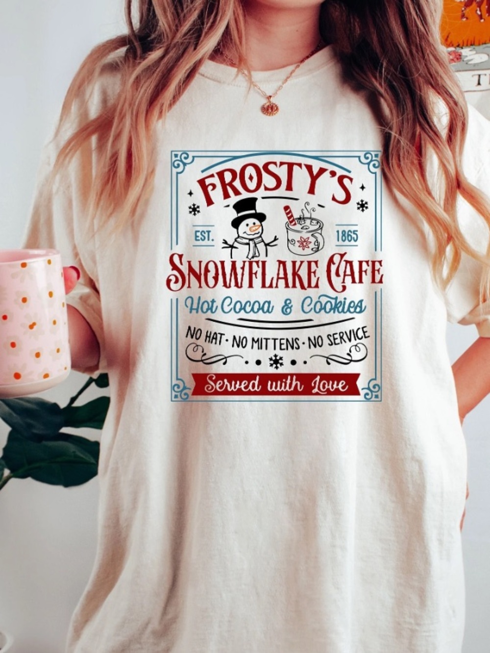Comfort Colors® Frosty's Snowflake Cafe Shirt 2XL